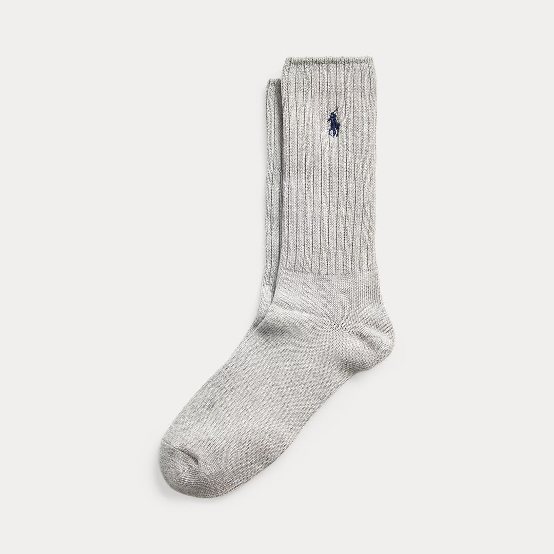 Cotton-blend Crew Sock Light Grey Heather
