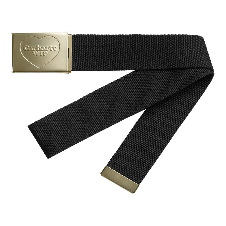 Heart Clip Belt Black / Gold