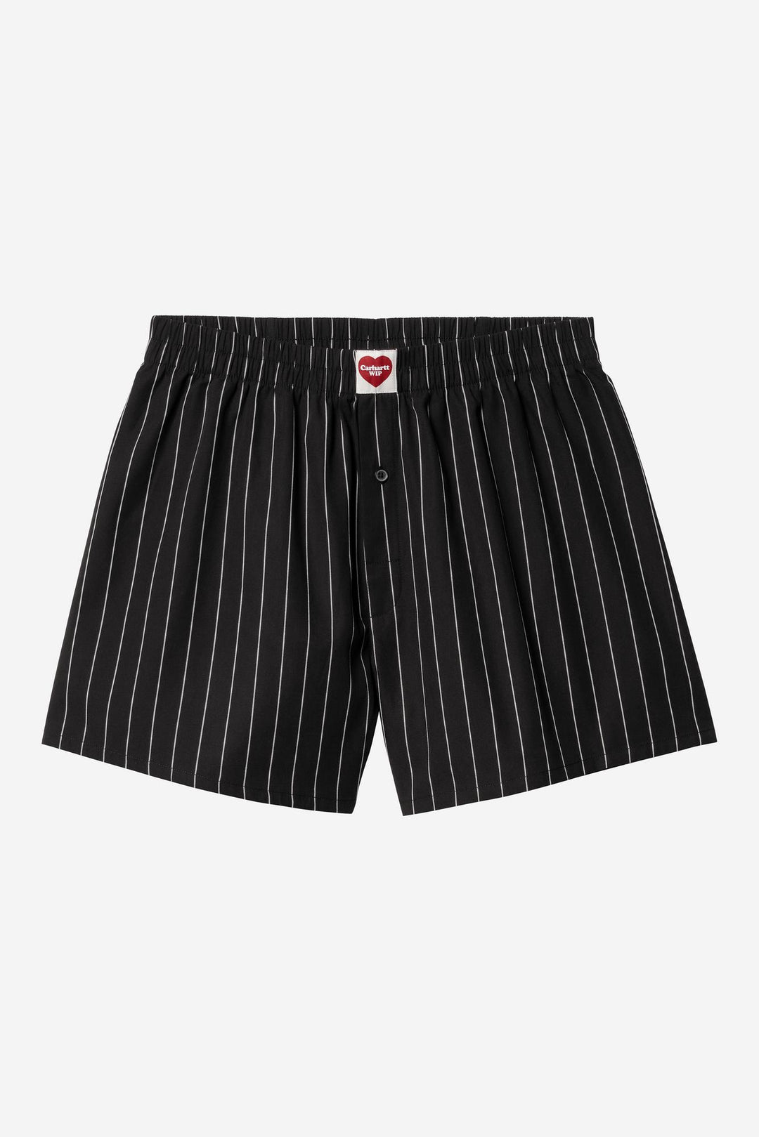 Cotton Boxer Seaton Stripe, Black / Wax