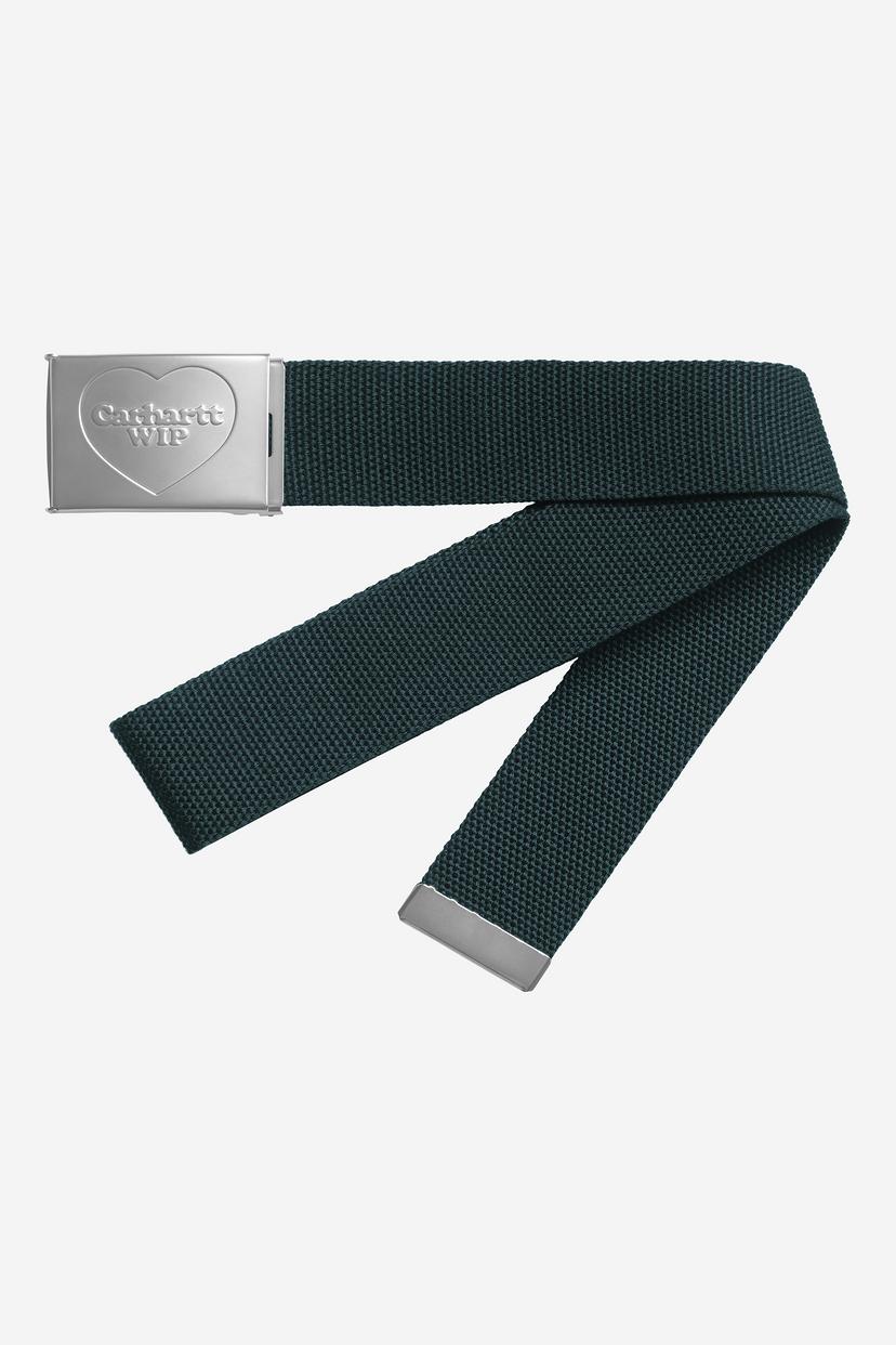 Heart Clip Belt Deep Lagoon / Silver
