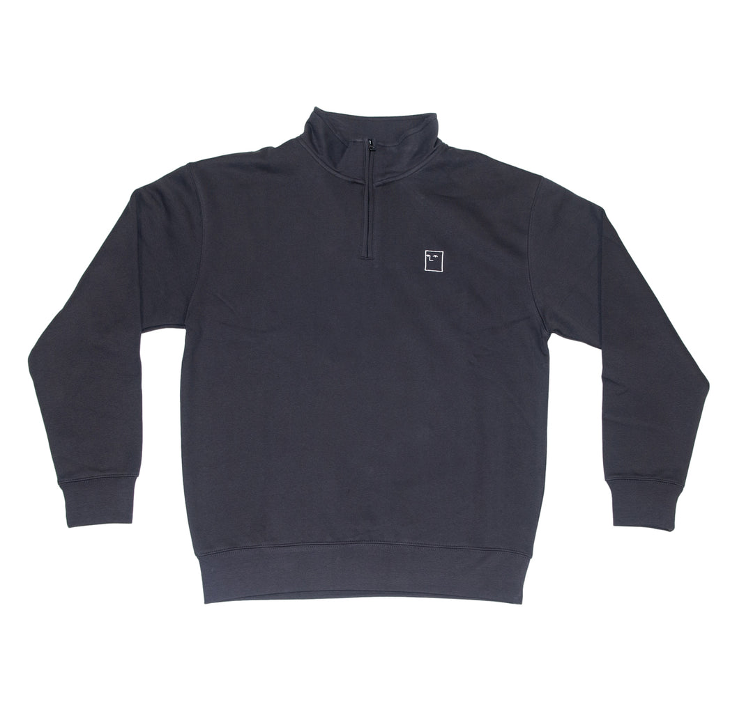 Blockhead 1/4 Zip Sweat Blockhead 1/4 Zip Swe Charcoal