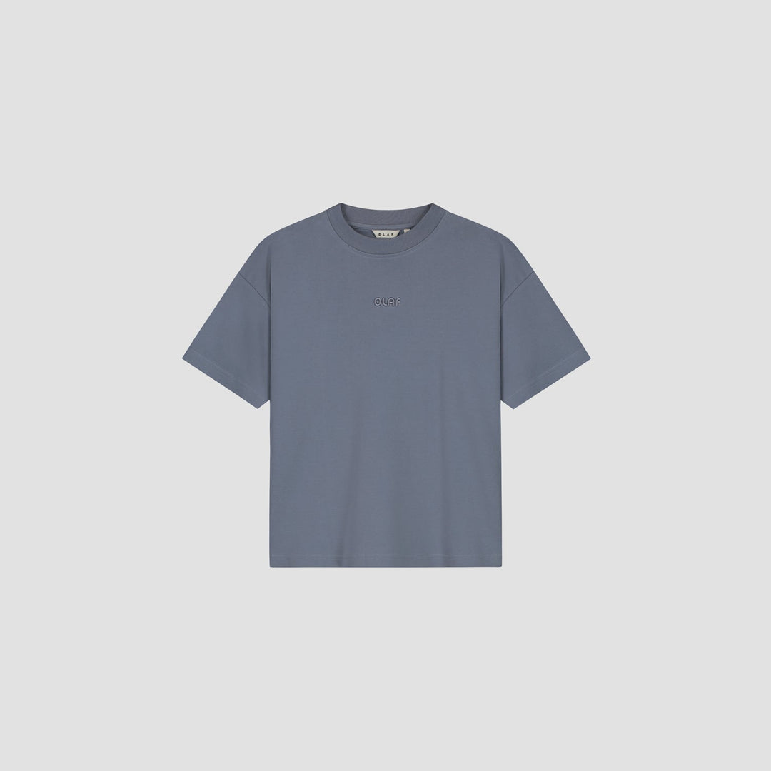 Interlock Boxy Tee Dusty Blue
