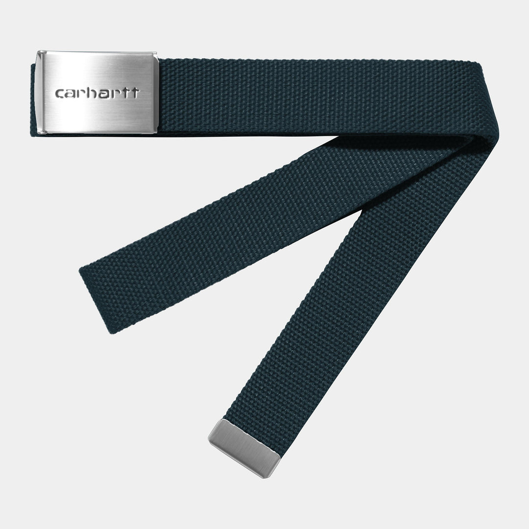 Clip Belt Chrome Deep Lagoon