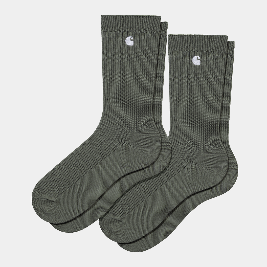 Madison Pack Socks Plant / White + Plant / White - The Road 1380
