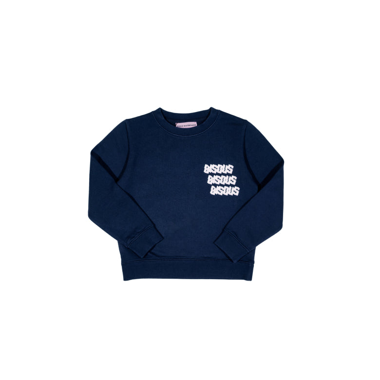 Crewneck Bisous X4 Navy