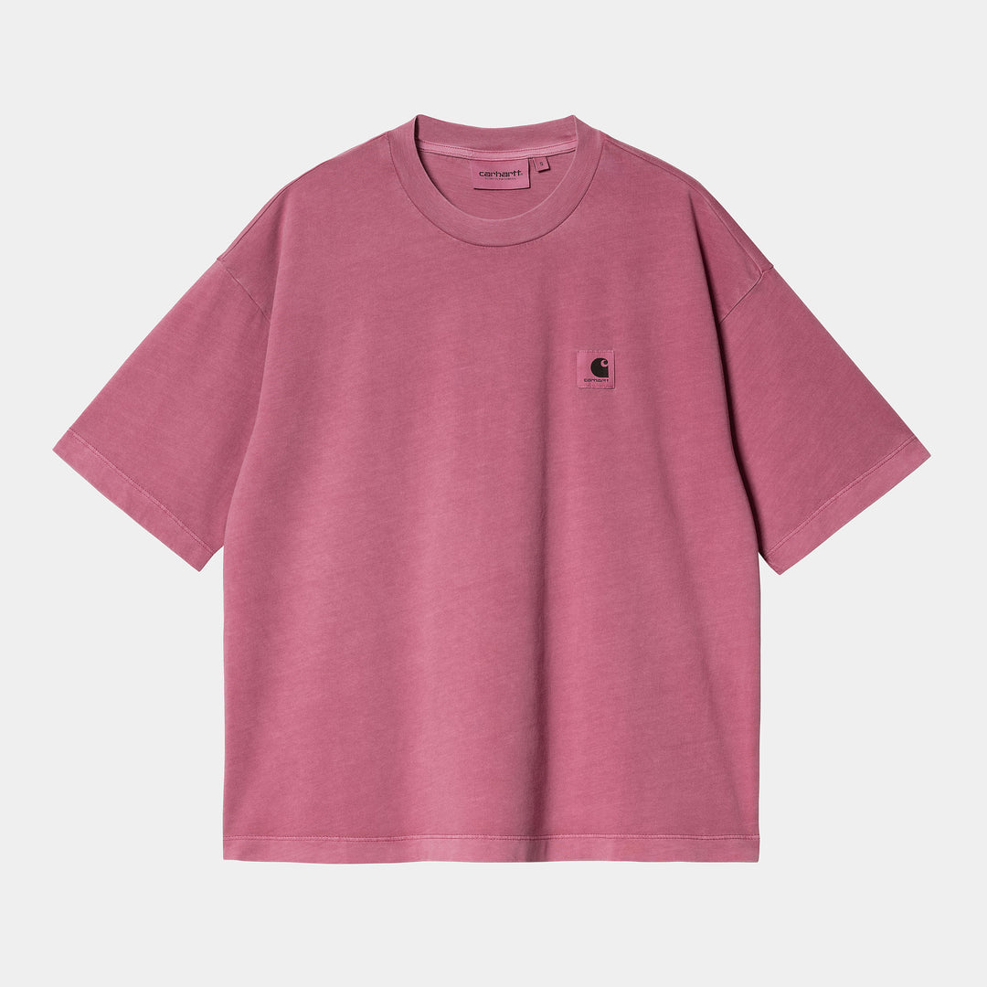 W' S/S Nelson T-shirt Magenta / Garment Dyed