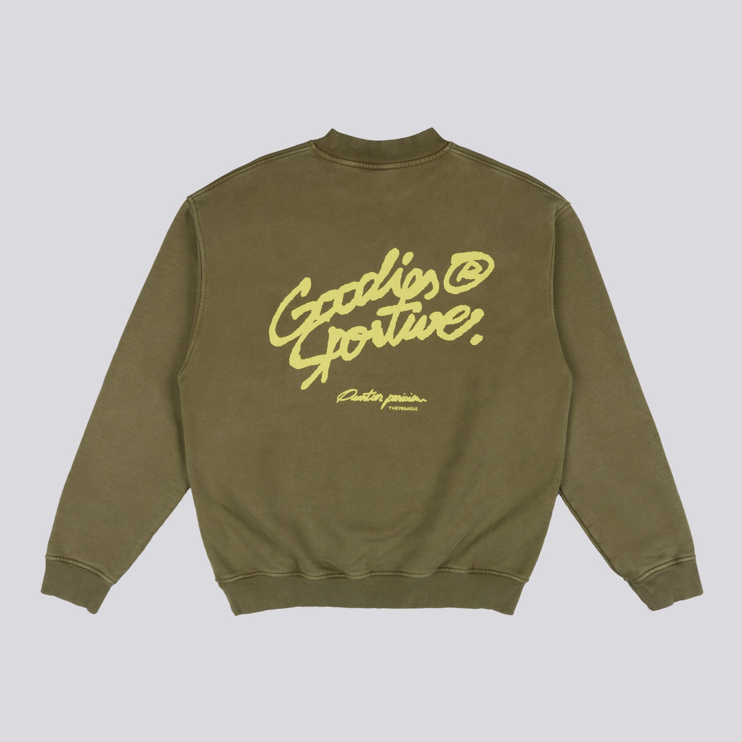 The Pegasus Khaki Crewneck Khaki