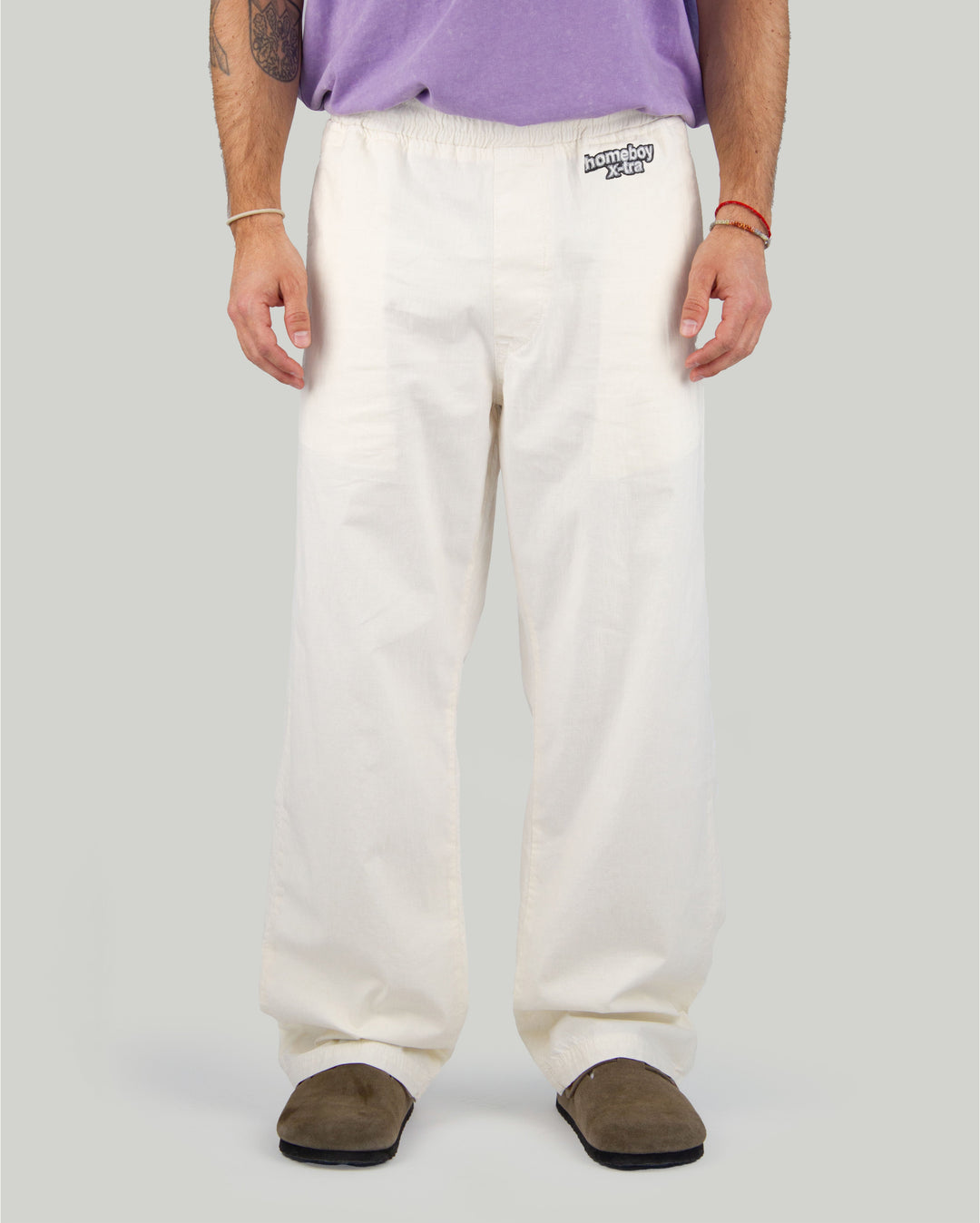 X-tra Beach Baggy Linen Pant Butter - The Road 1380