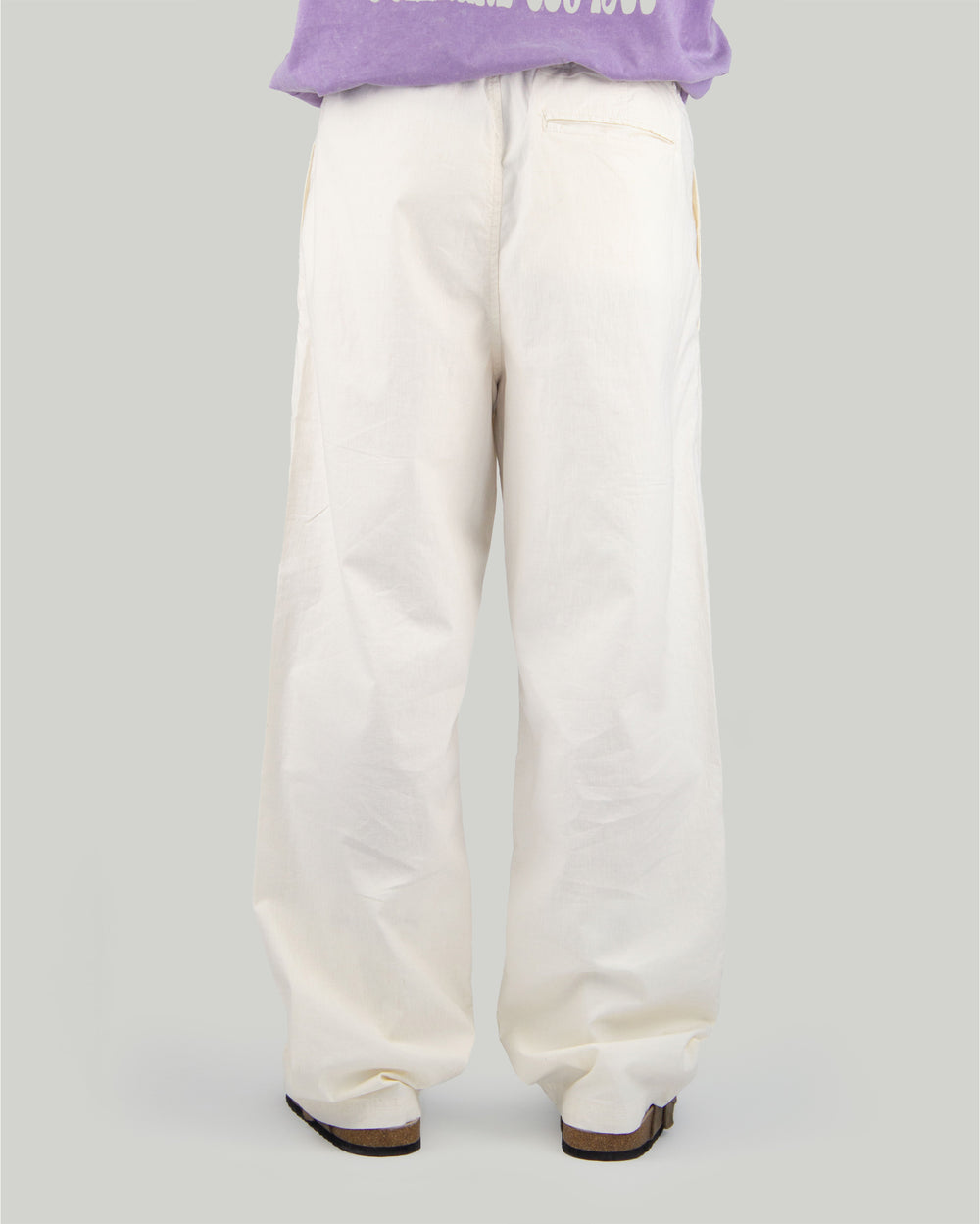 X-tra Beach Baggy Linen Pant Butter - The Road 1380