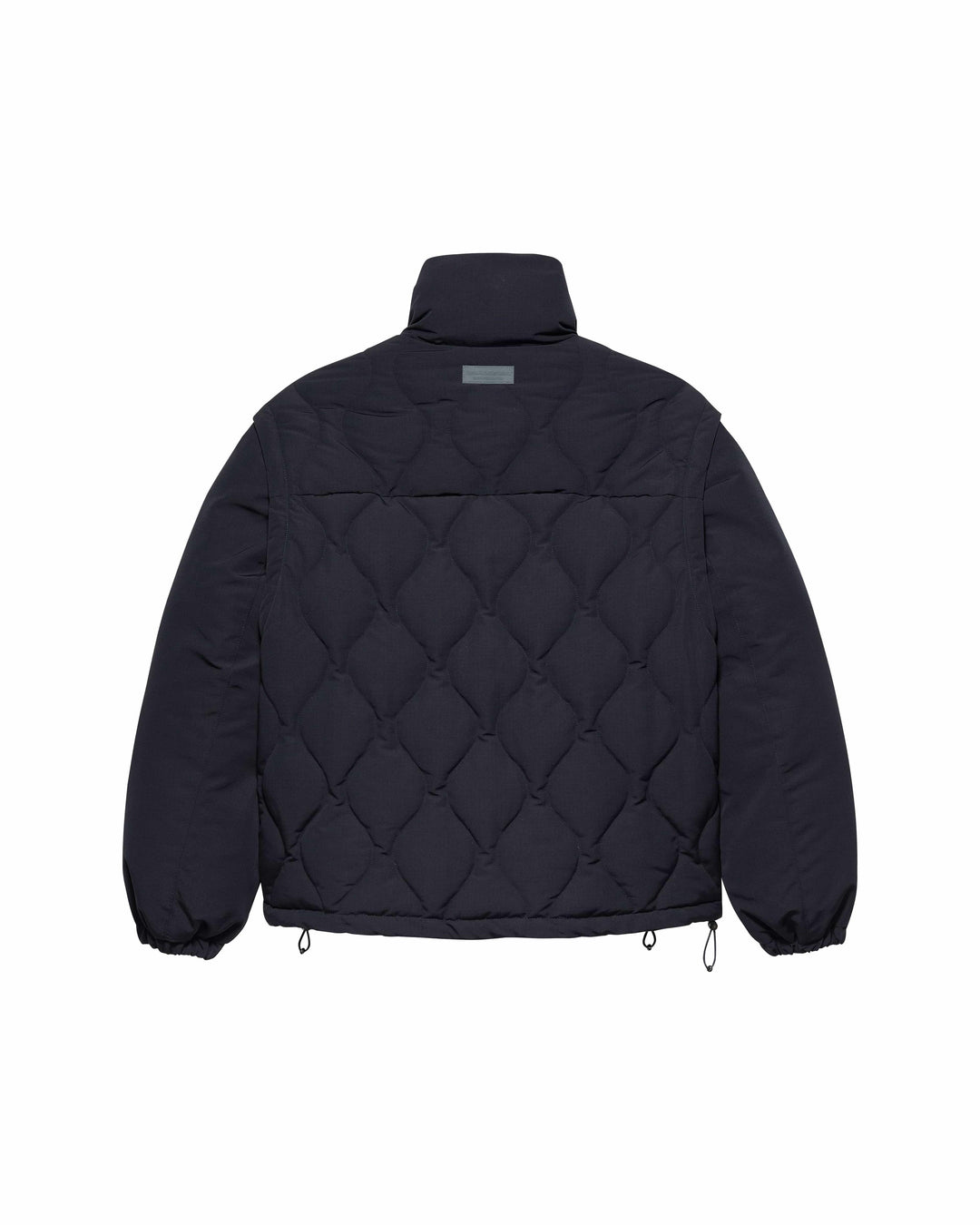 Detachable Sleeves Quilted Jacket Detachable Sle Black