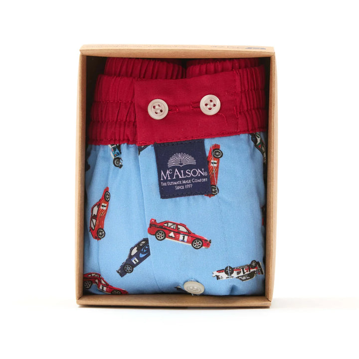 Boxer Short Racecar Light Blue