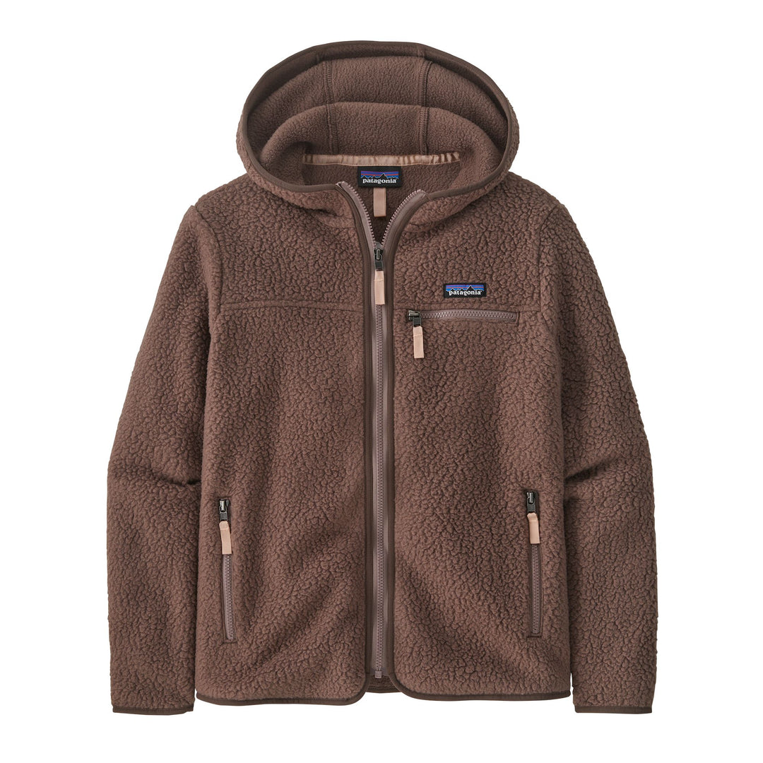 W's Retro Pile Hoody Dusky Brown