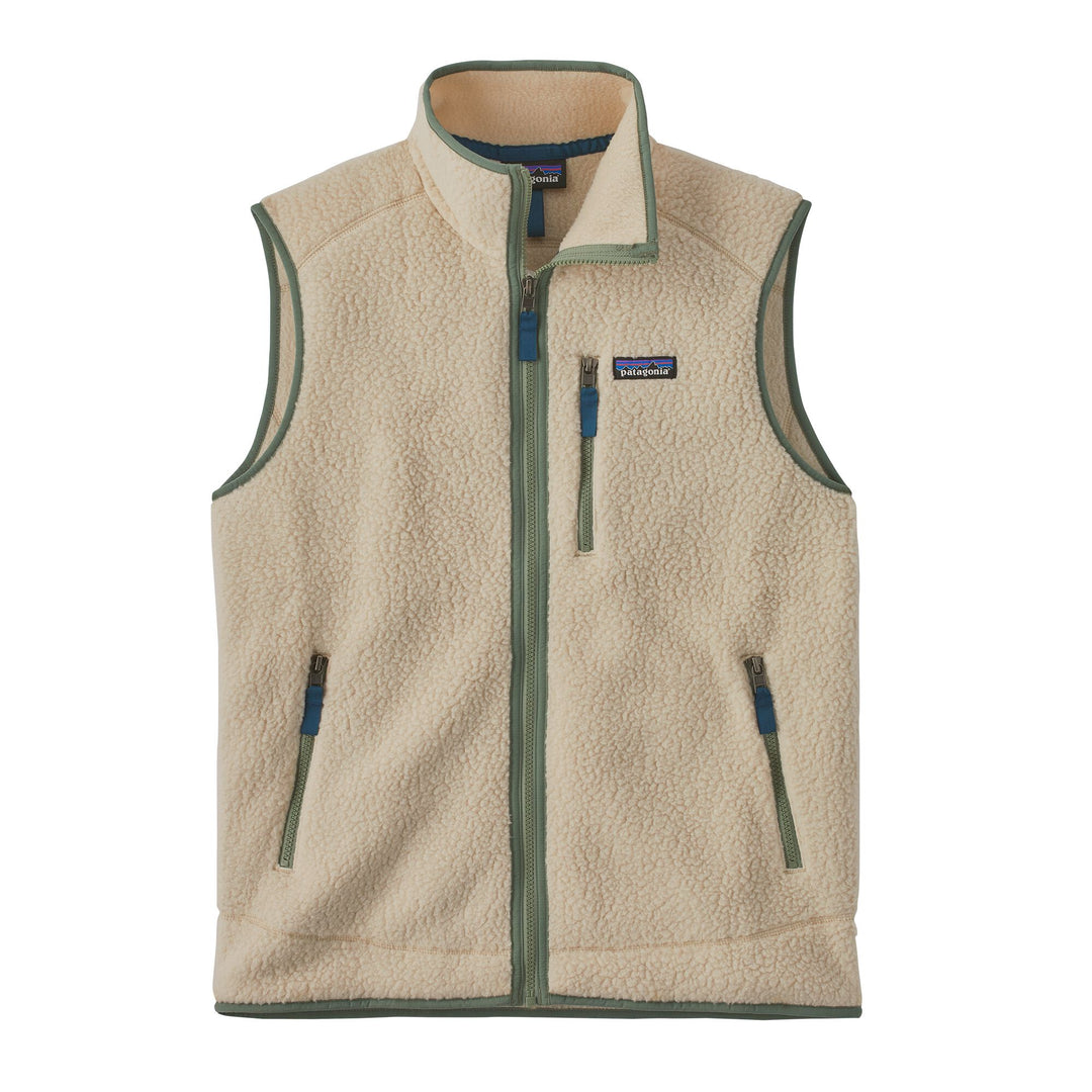 M's Retro Pile Vest Dark Natural