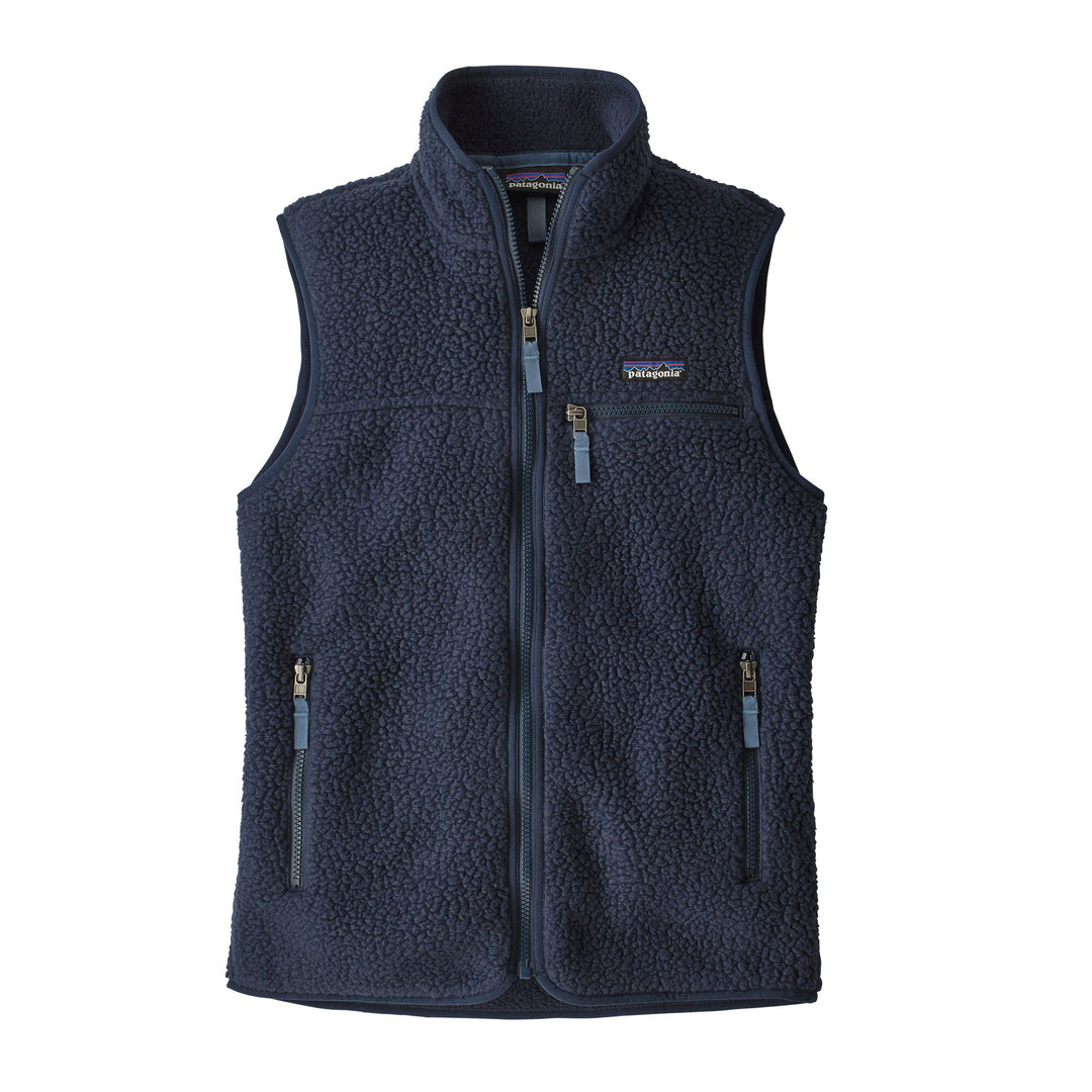 W's Retro Pile Vest New Navy