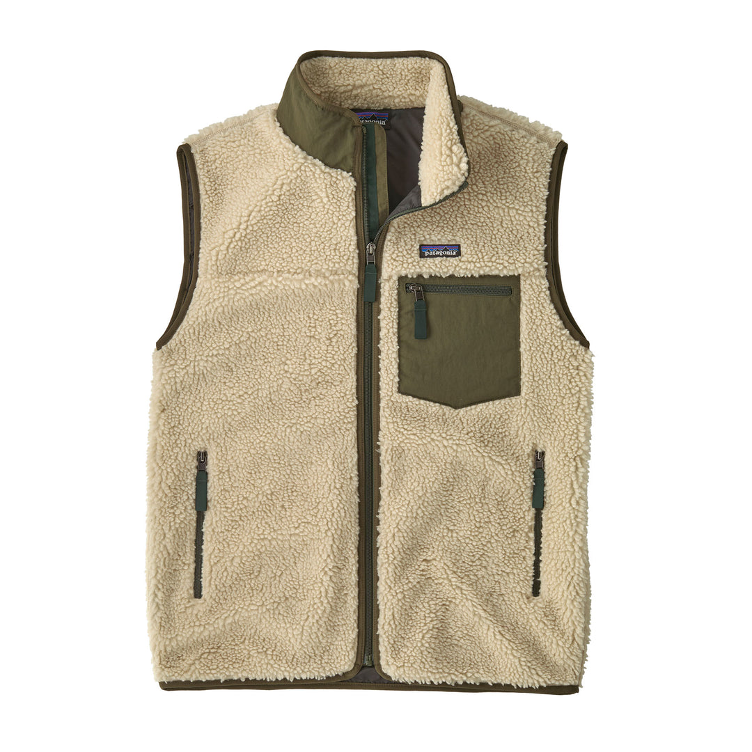 M's Classic Retro-x Vest Dark Natural W/Basin Green - The Road 1380