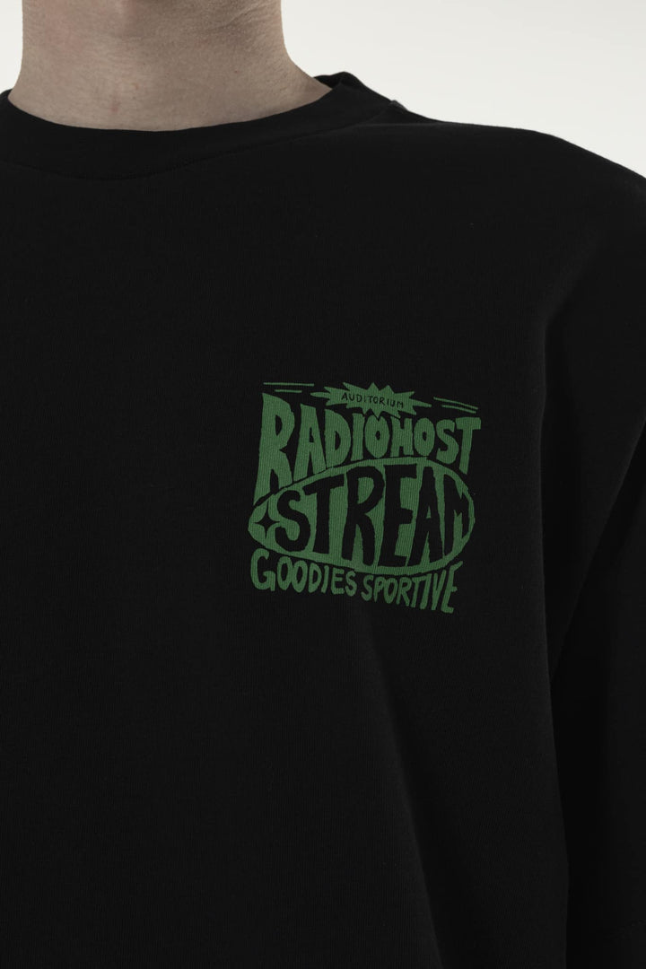Radiohost Black Tee Black