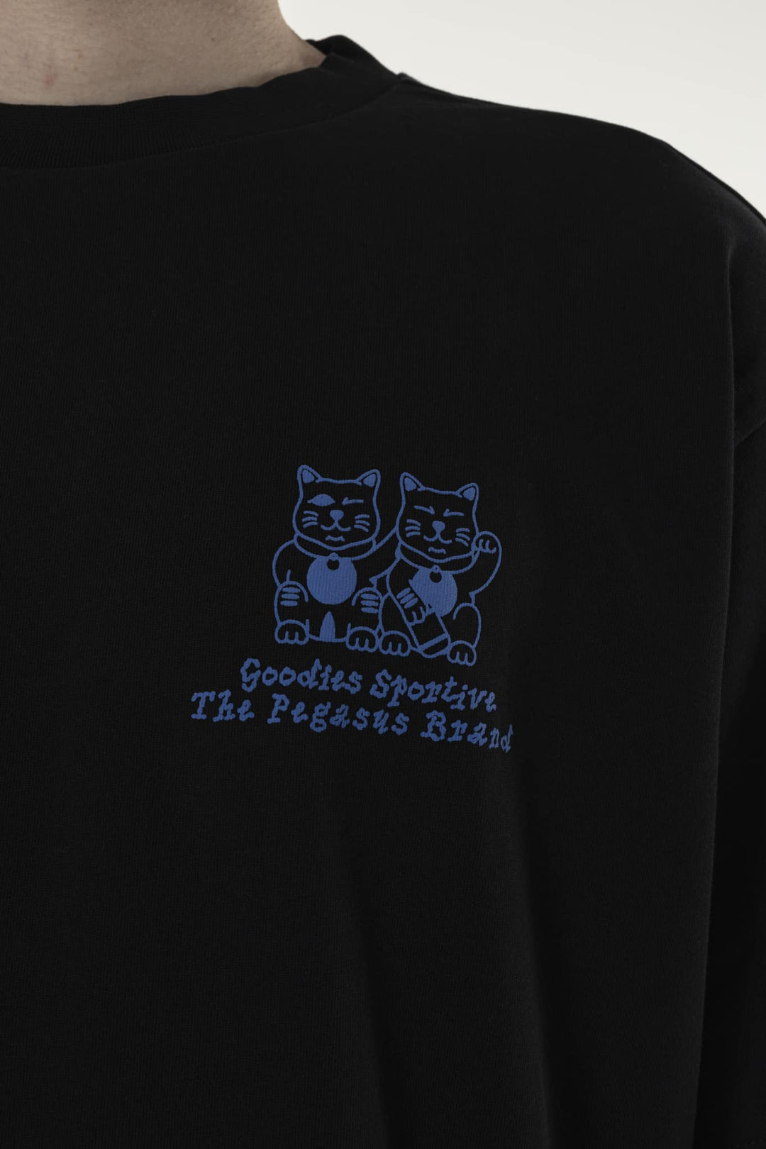 Cats Black Tee Black