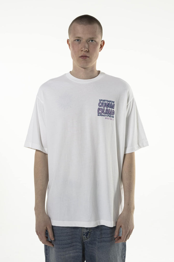 Queen Island Tee White