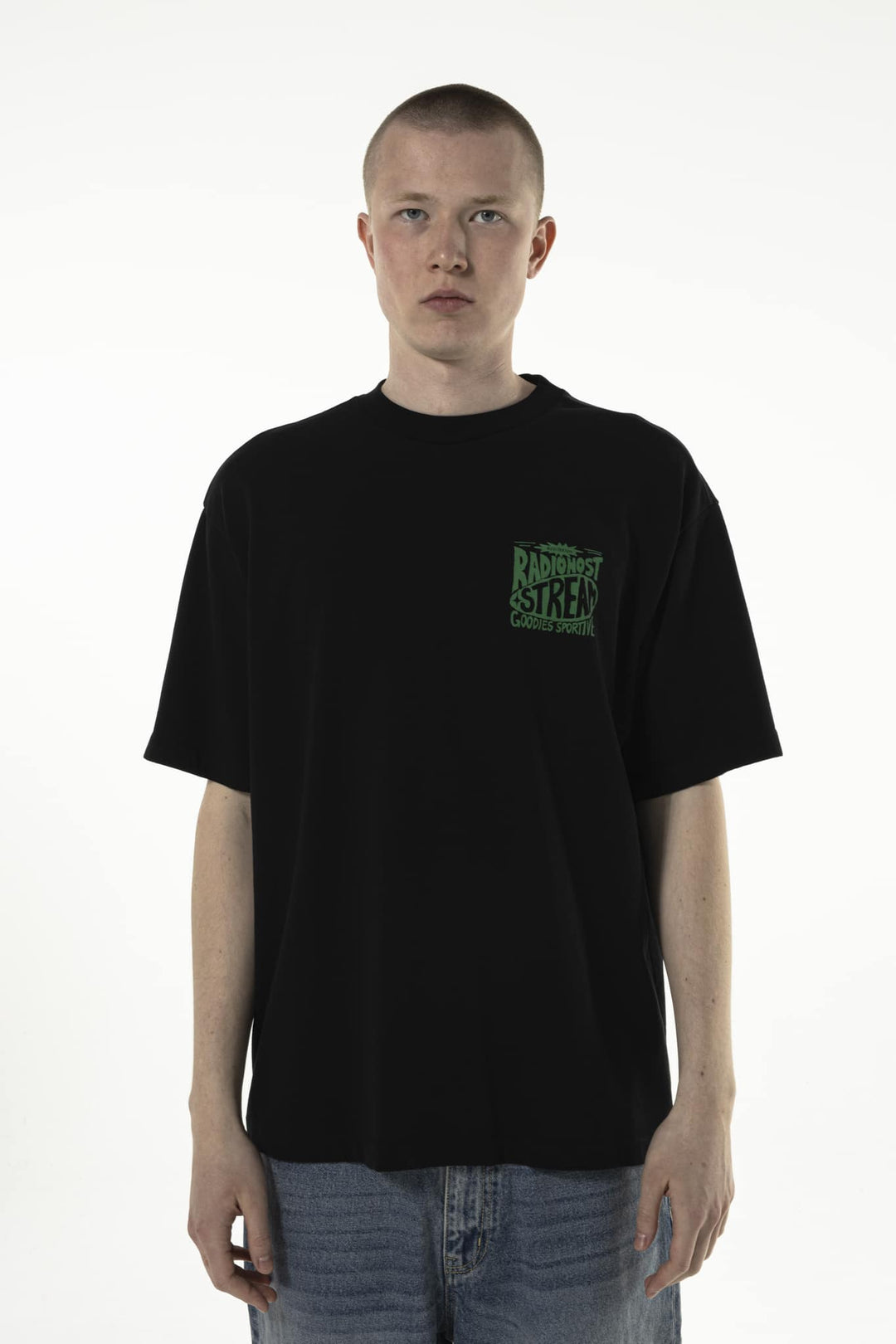 Radiohost Black Tee Black