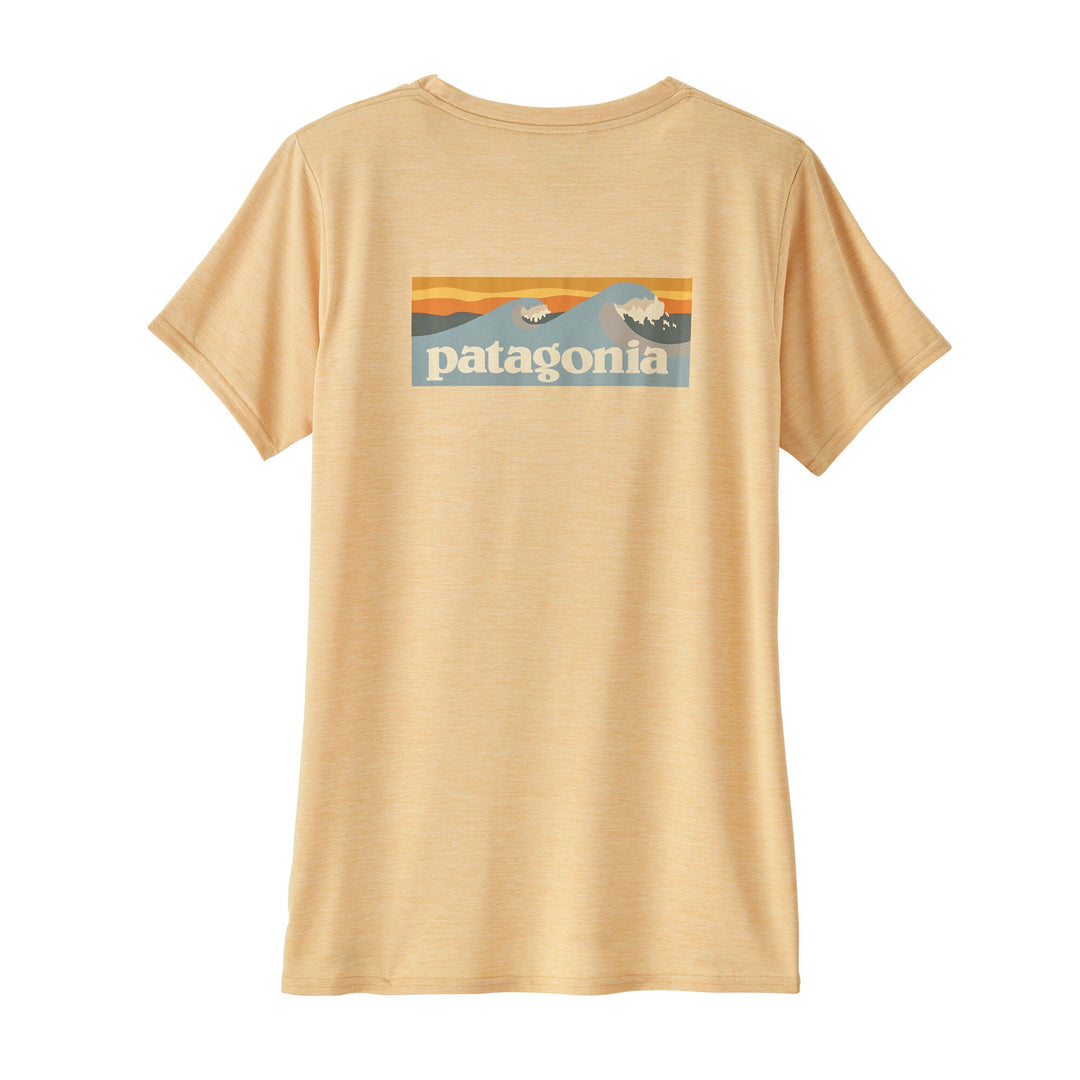 W's Cap Cool Daily Graphic Shirt - Waters Boardshort Logo: Sandy Melon X-dye