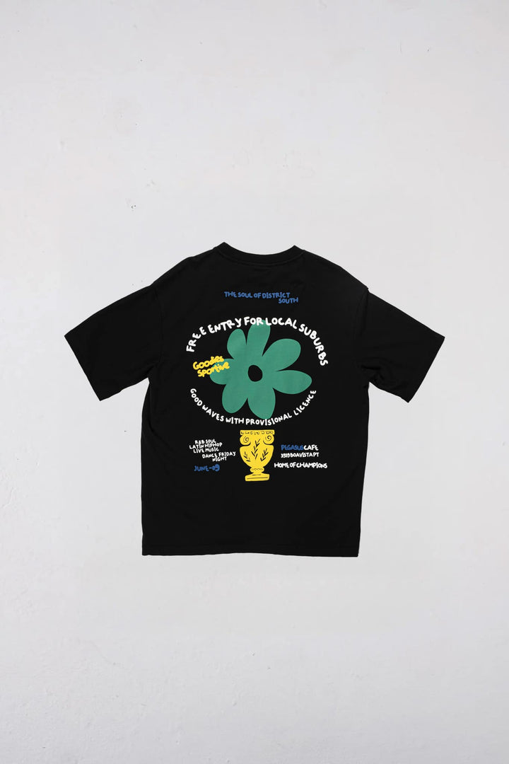 Local Suburbs Tee Black