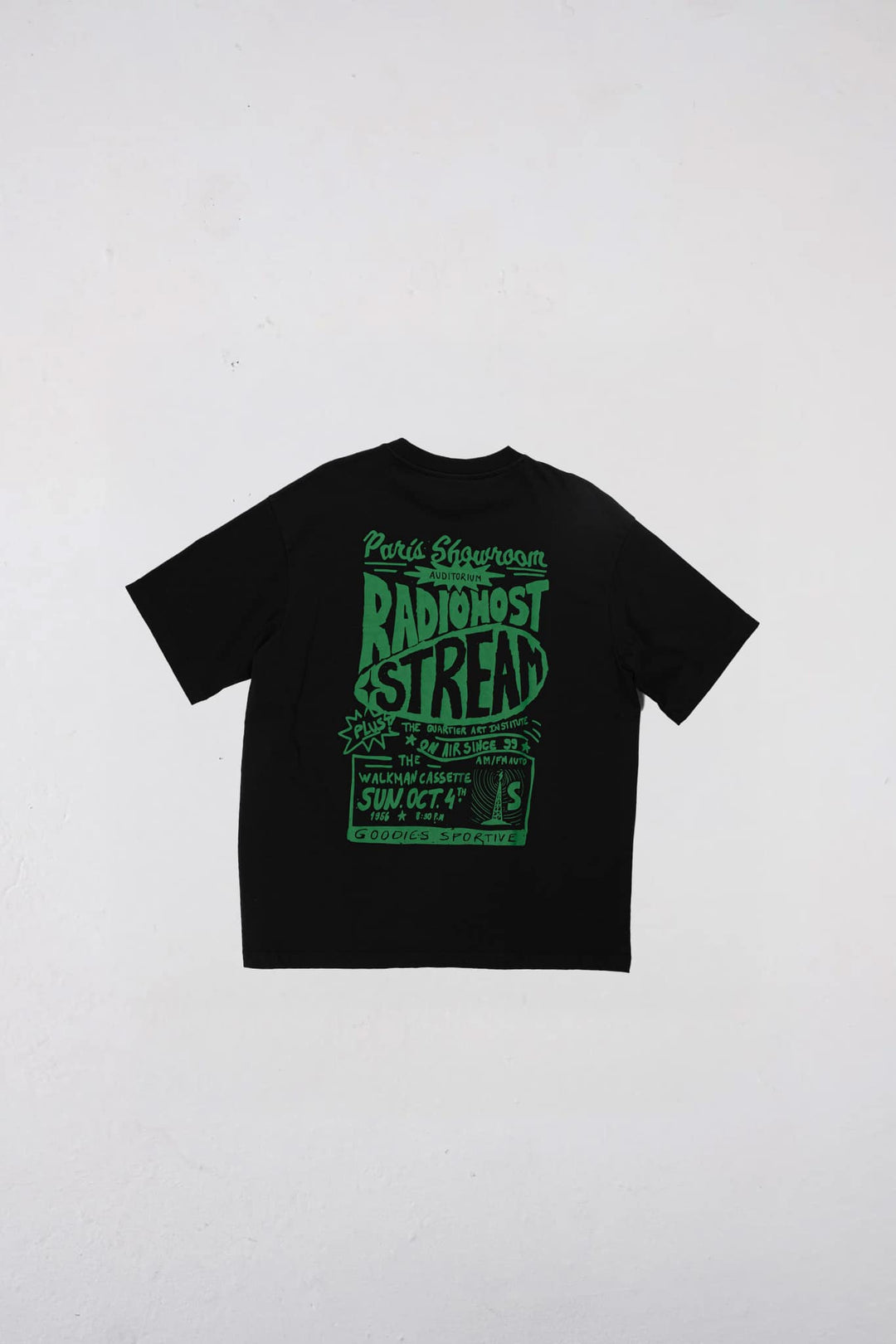 Radiohost Black Tee Black