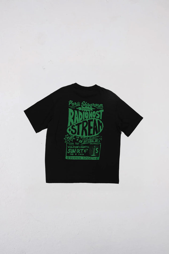 Radiohost Black Tee Black
