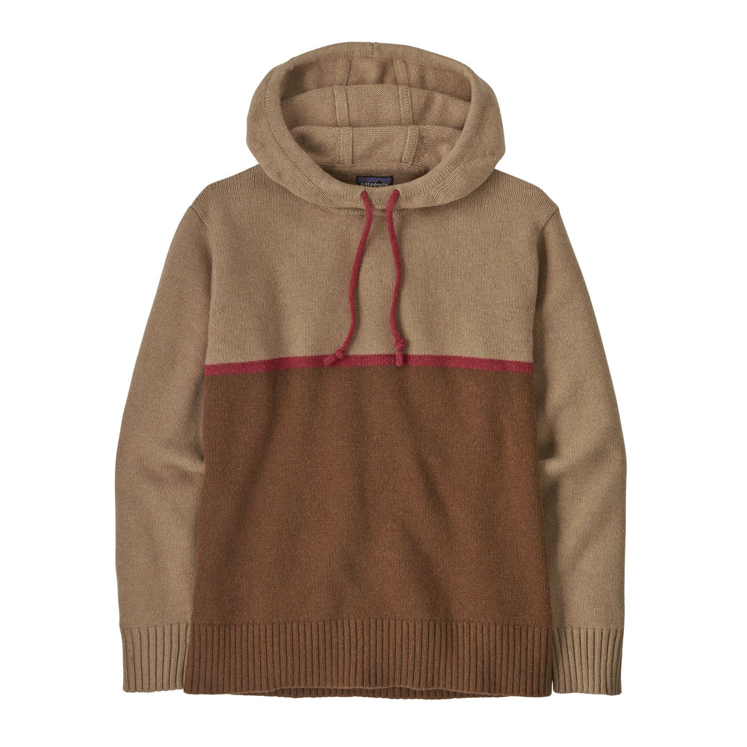 M's Recycled Wool-blend Sweater Hoody Nest Brown