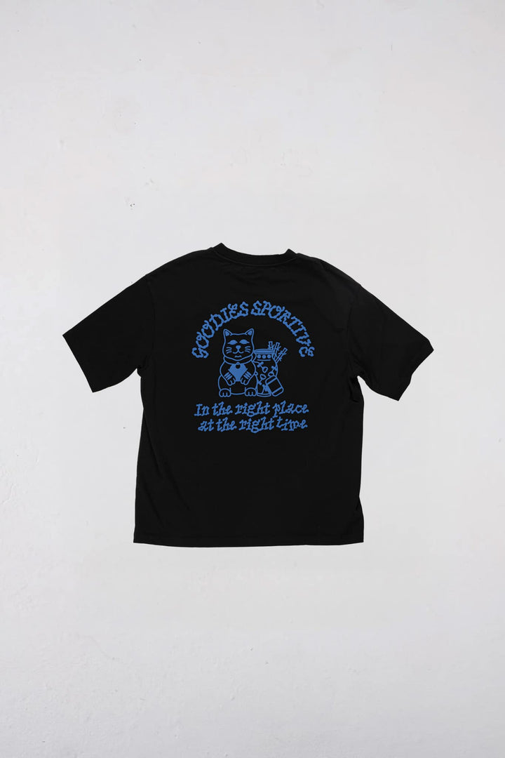 Cats Black Tee Black