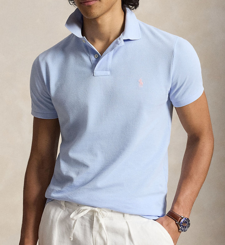 Classic Fit Polo Shirt Ss Light Blue - The Road 1380