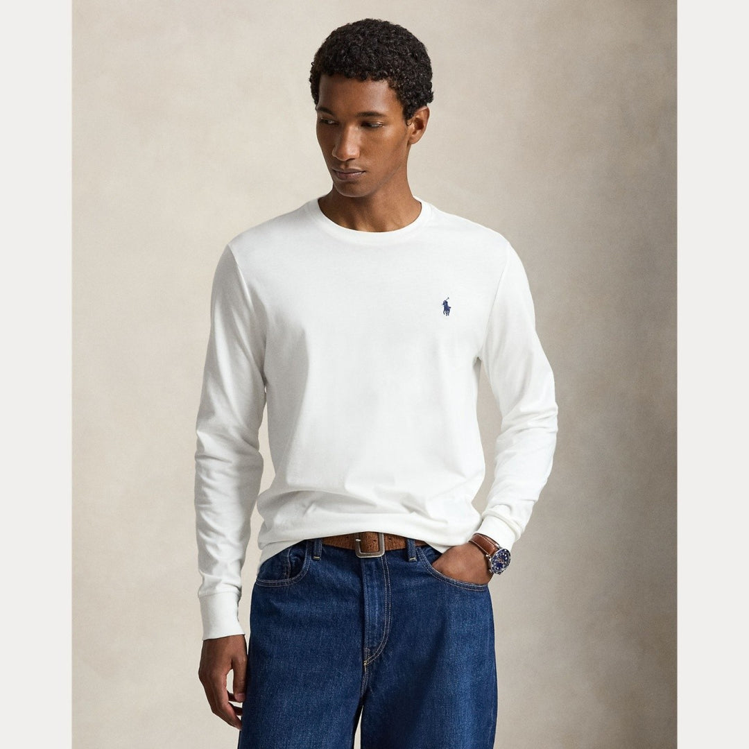 Custom Slim Fit Jersey T-shir White/C7996 - The Road 1380