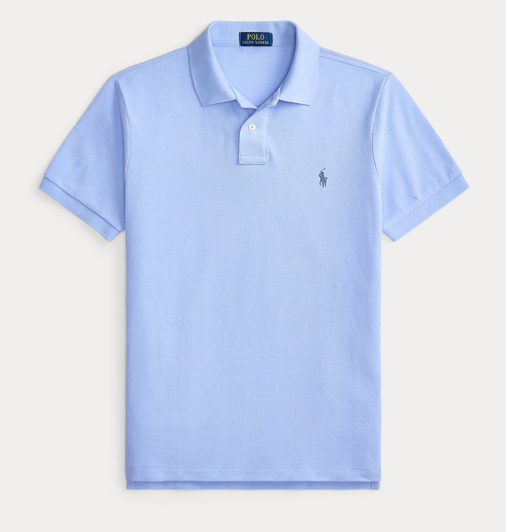Custom Slim Fit Mesh Polo Austin Blue - The Road 1380