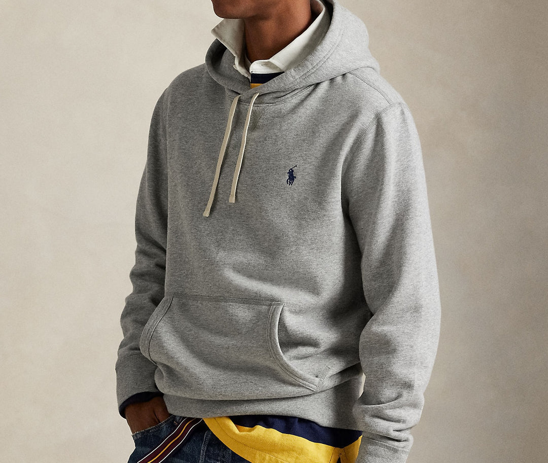 The Rl Fleece Hoodie Andover Heather - The Road 1380