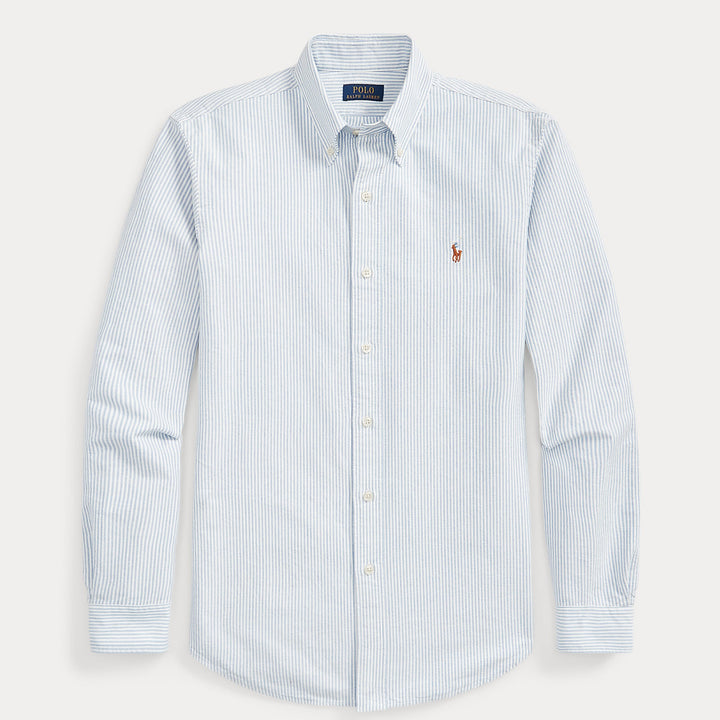 Custom Fit Oxford Shirt Blue/White Stripe