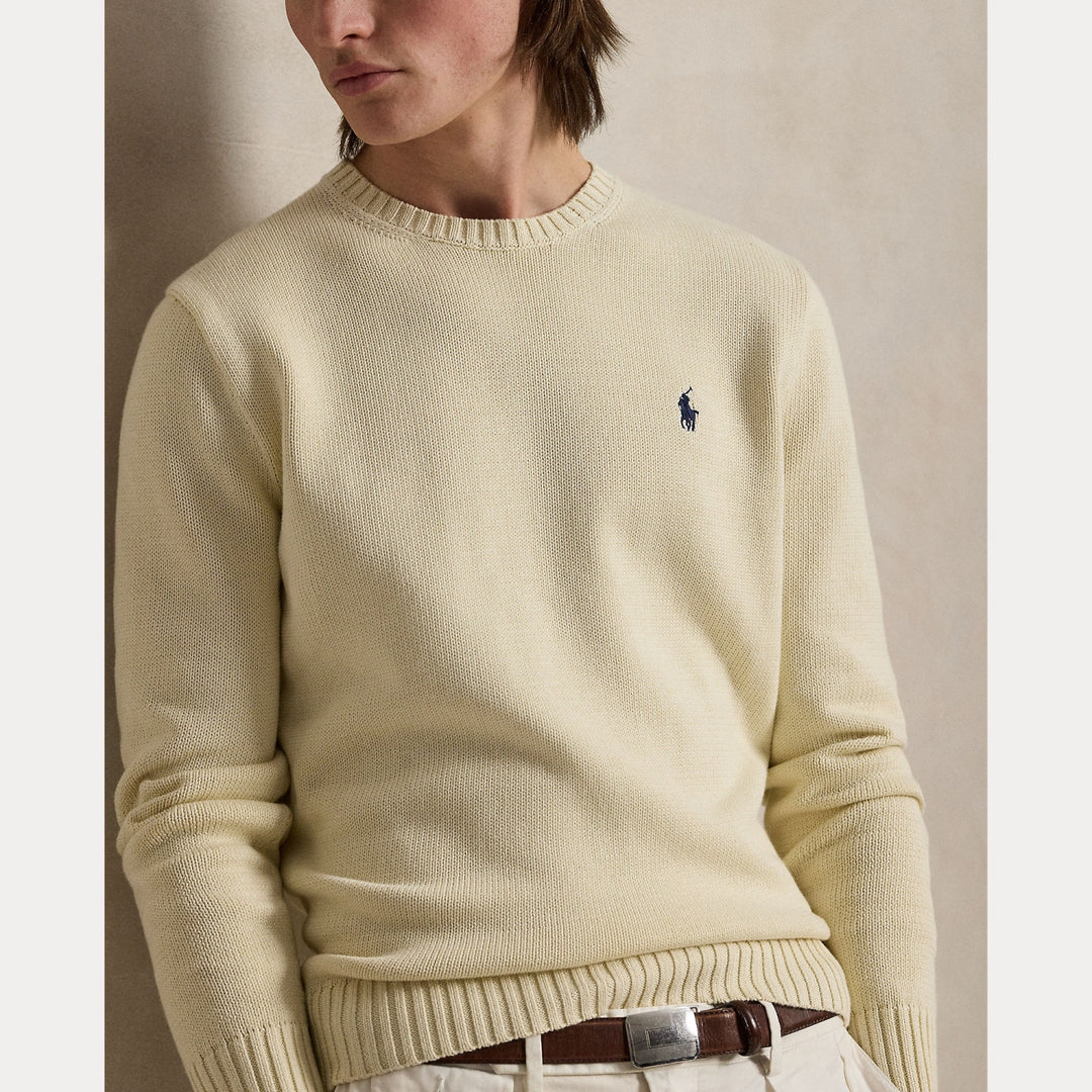 Cotton Crewneck Sweater Andover Cream - The Road 1380