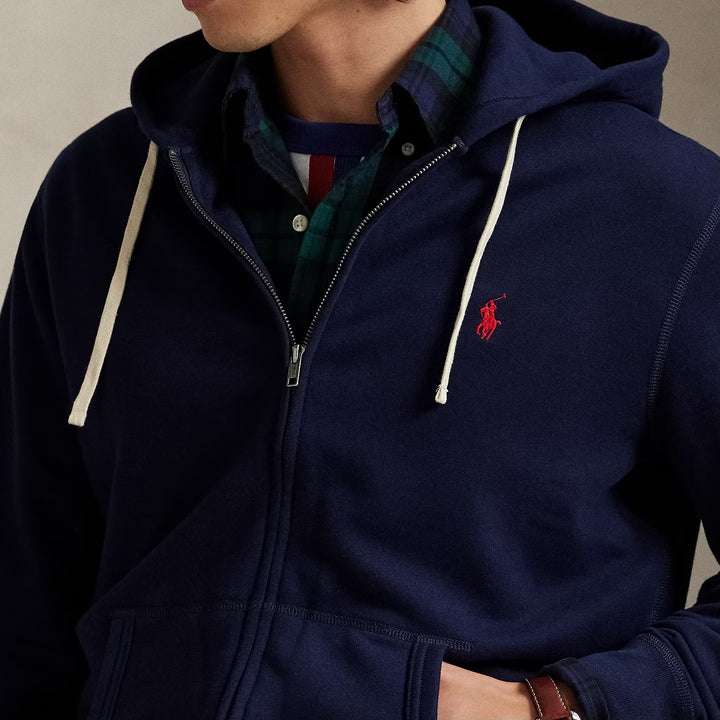 The Rl Fleece Hoodie Cruise Navy