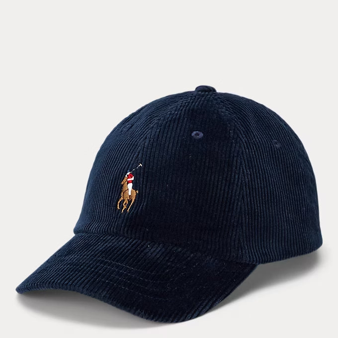 Corduroy Ball Cap Aviator Navy