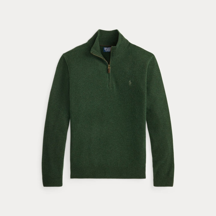 Wool Quarter-zip S Lodgepole Pine Heather - The Road 1380