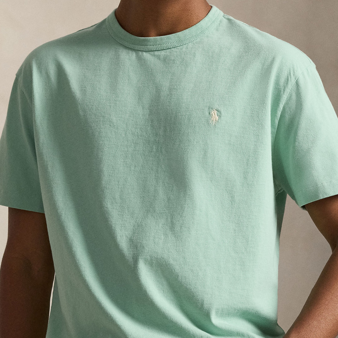 Classic Fit Jersey Crewneck T-shi Celadon - The Road 1380