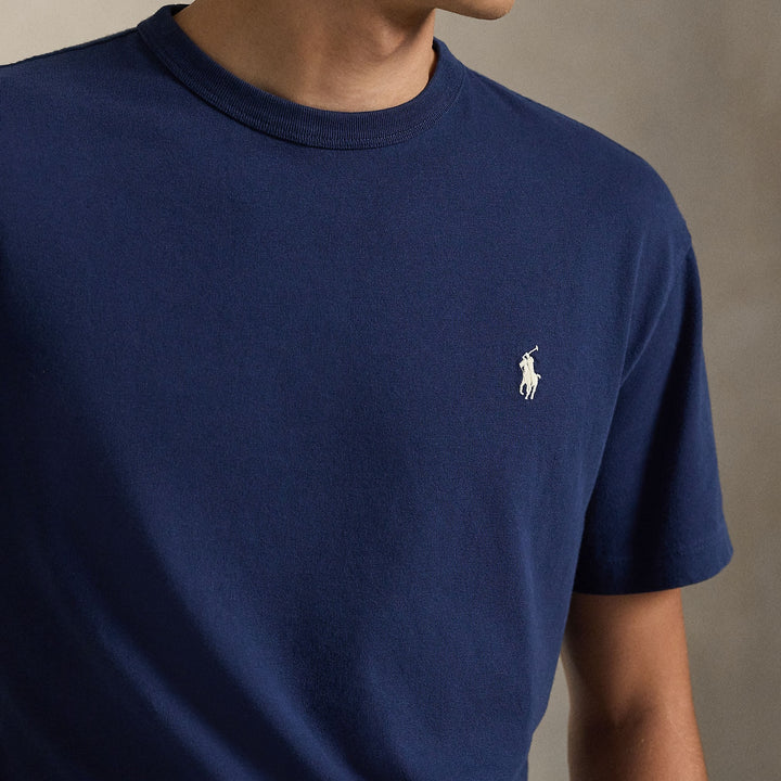 Classic Fit Jersey Crewneck T Cruise Navy - The Road 1380