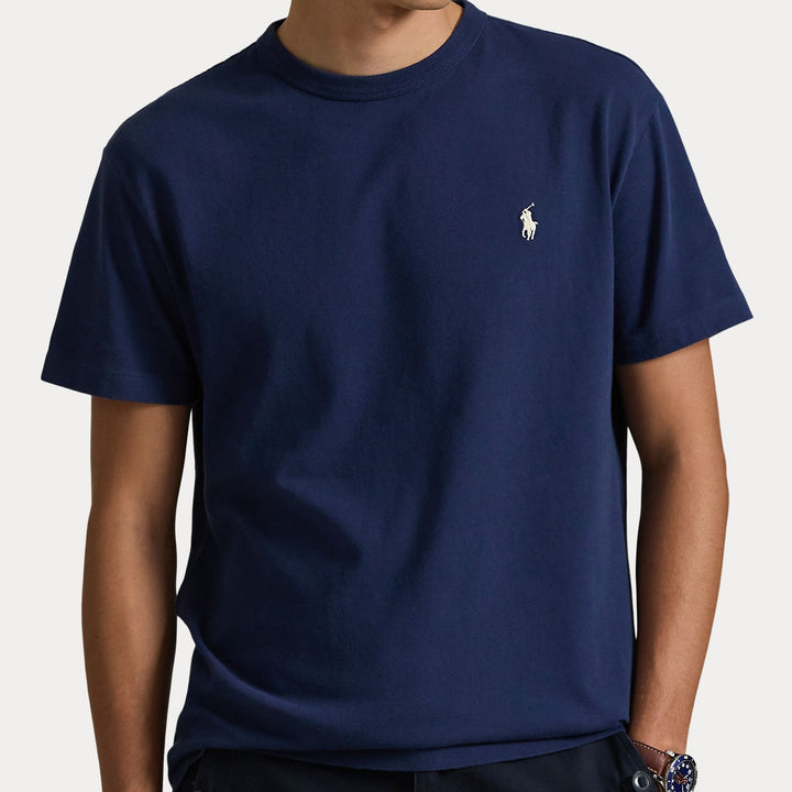 Classic Fit Jersey Crewneck T Cruise Navy - The Road 1380
