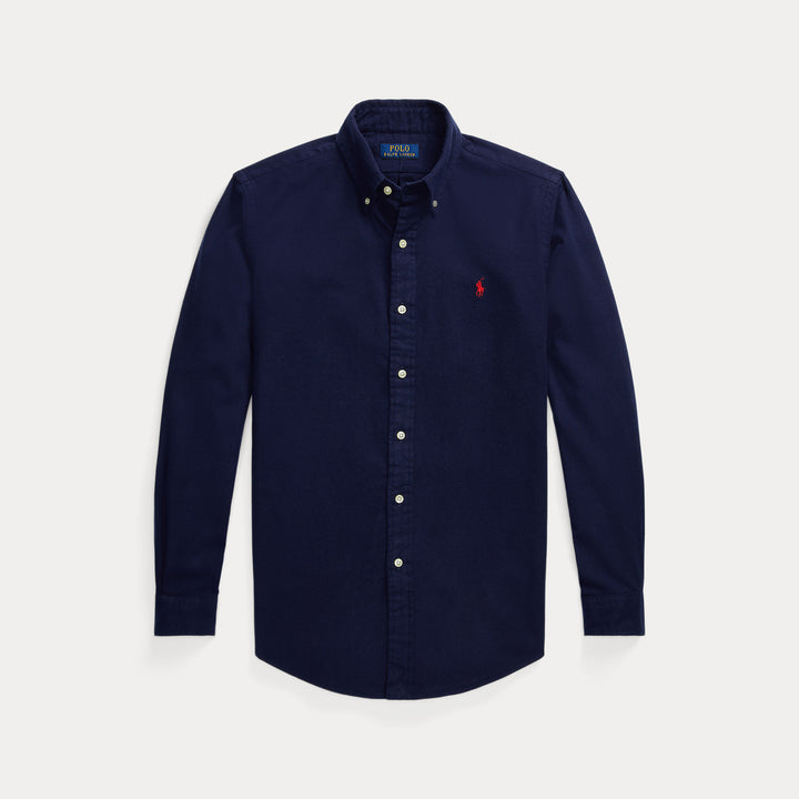 Custom Fit Brushed Flannel S Newport Navy - The Road 1380