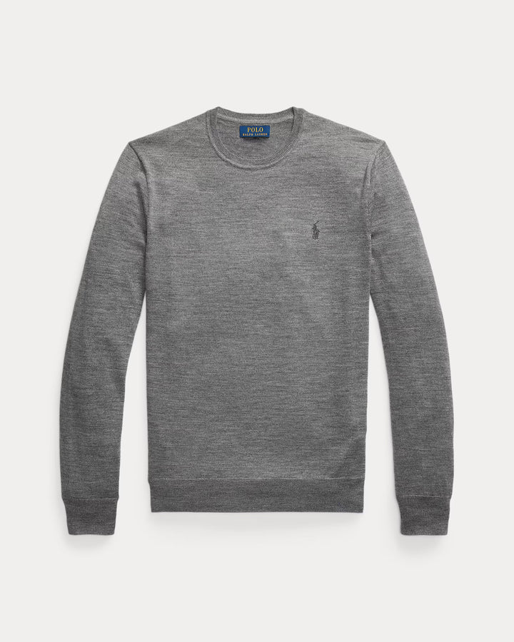 Slim Fit Washable Wool Crewneck Jumper Long Sleeve Pullover