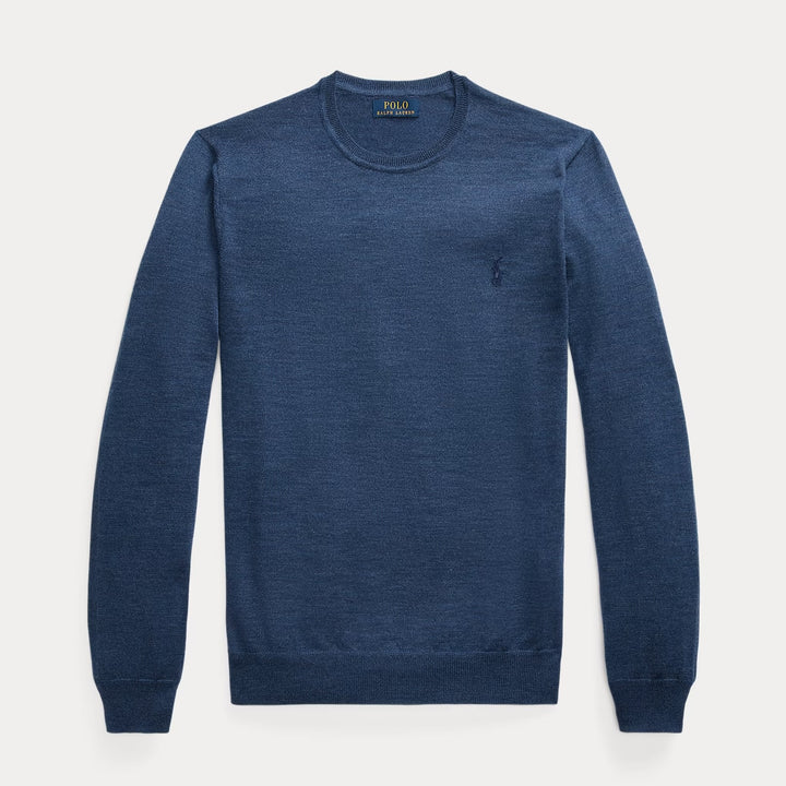 Slim Fit Washable Wool Crewneck Jumper Long Sleeve Pullover