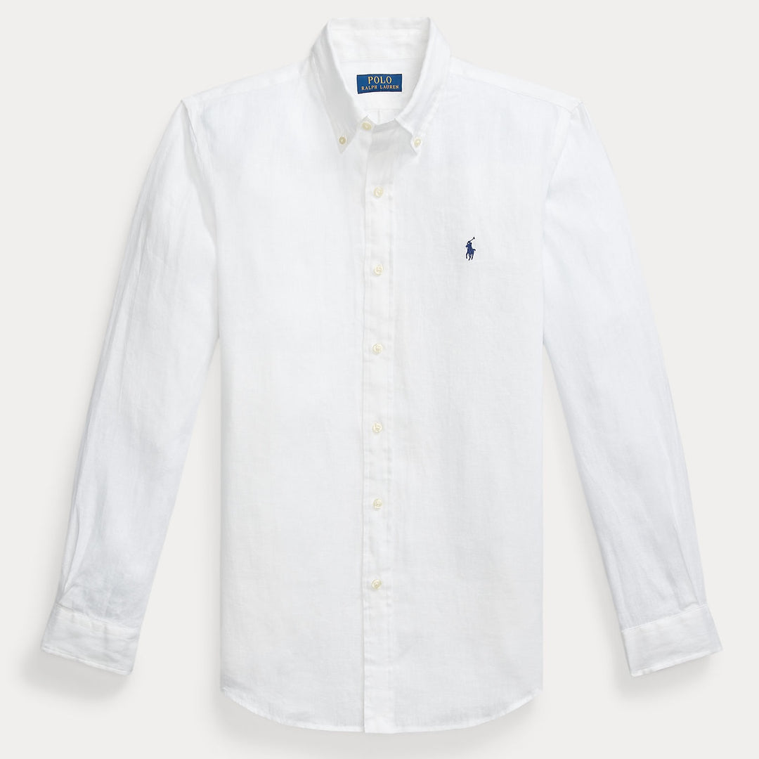 Custom Fit Linen Shirt Ceramic White - The Road 1380