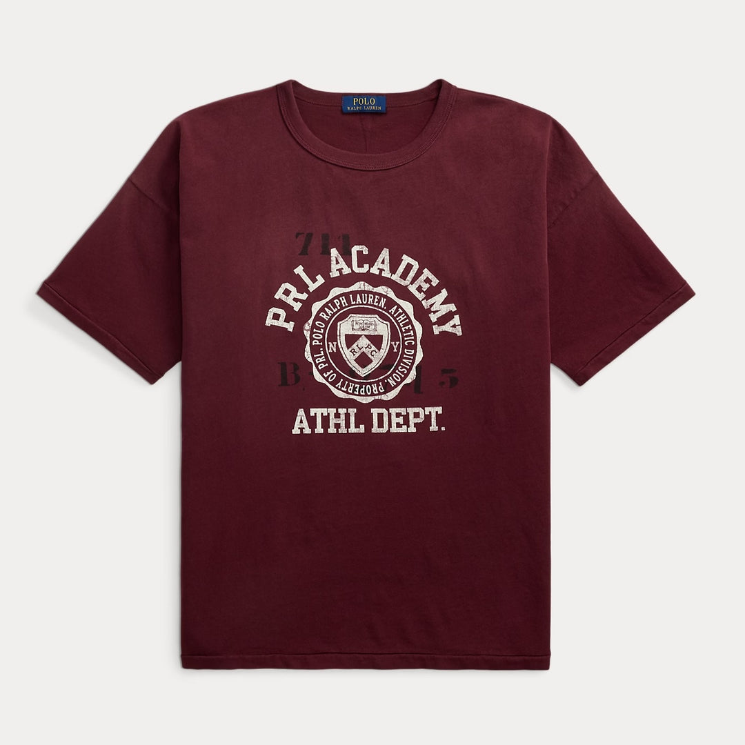 Classic Fit Logo Jersey T-shirt Harvard Wine