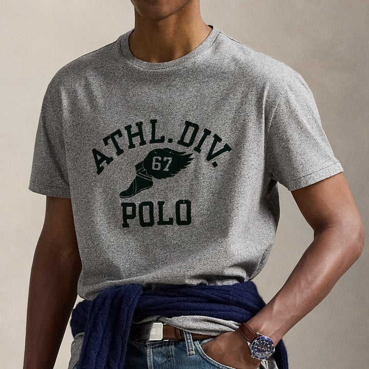 Classic Fit Logo Jersey T-shirt Dark Vintage Heather