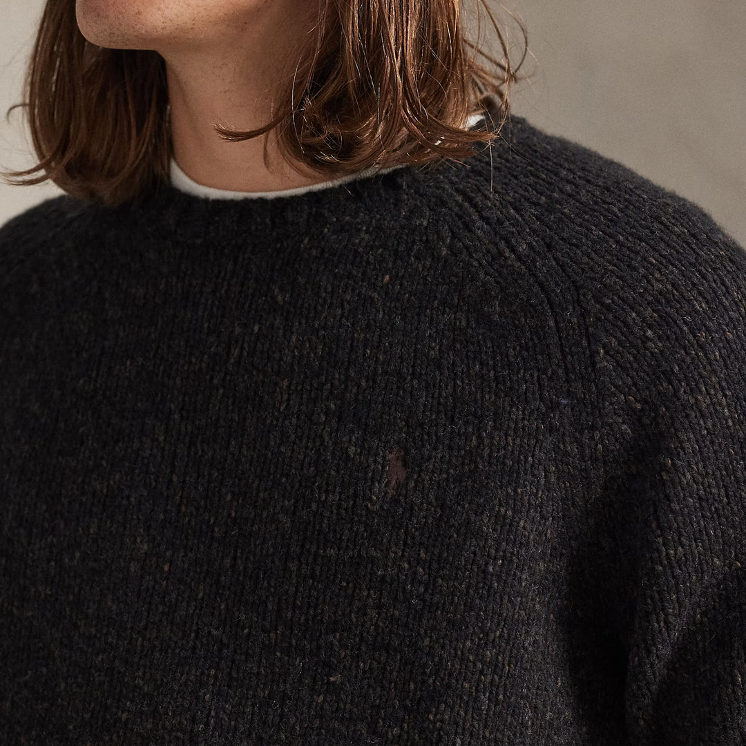 Marled Wool-blend Jumper Charcoal Marl