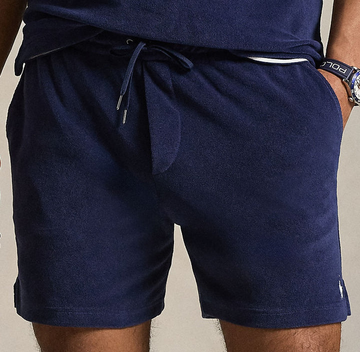 6-inch Terry Drawstring Shor Newport Navy - The Road 1380