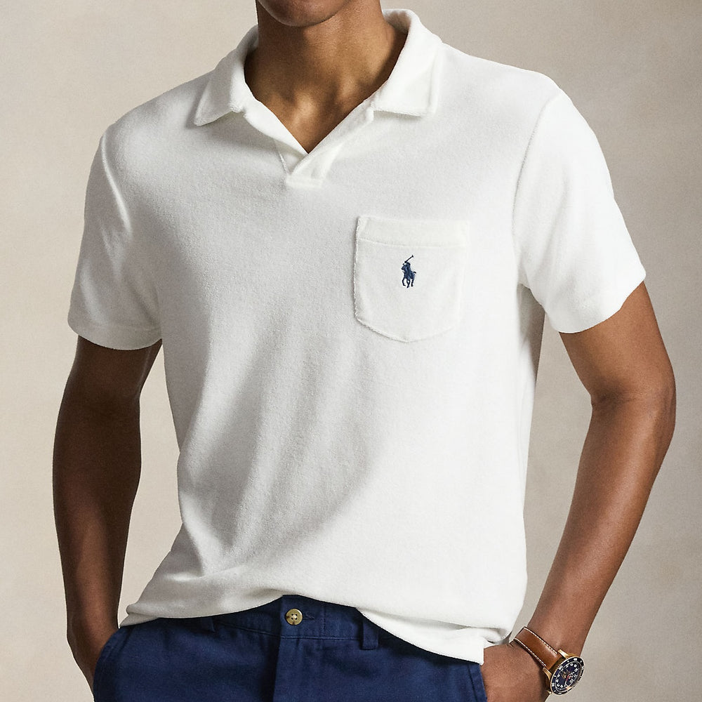 Terry Polo Shirt White - The Road 1380
